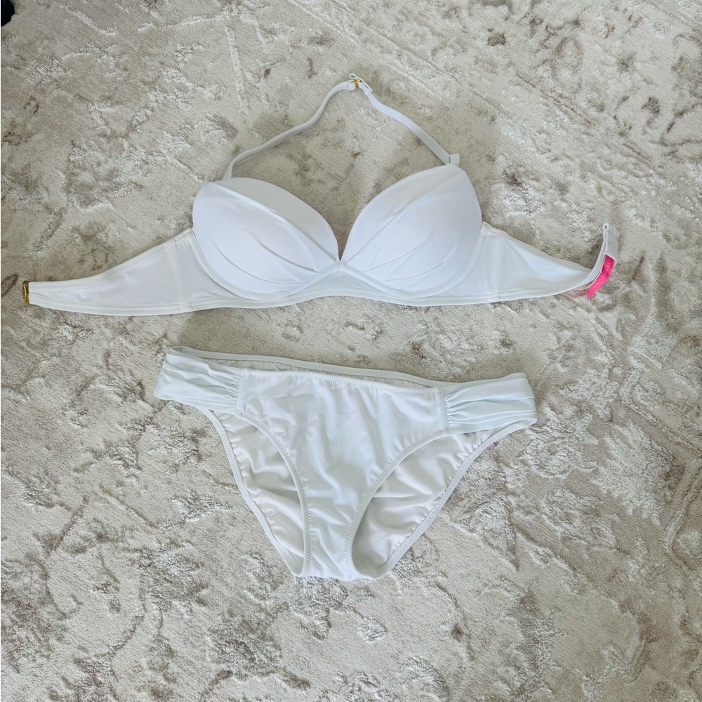 Victoria Secret Push up White Women's Bikini Set 32C & M